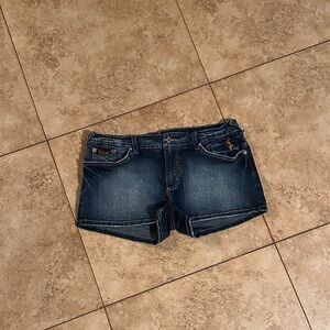 Vintage Baby Phat Dark Blue Jean Shorts